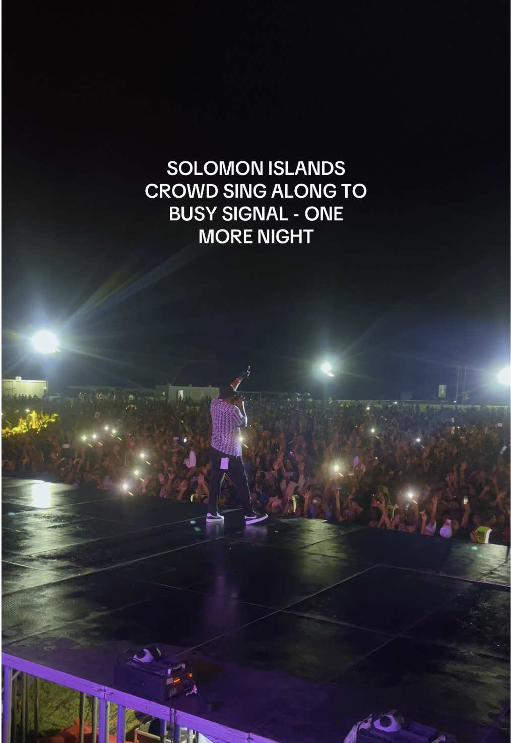 Solomon Islands crowd sing along to Busy Signal - ONE MORE NIGHT #busysignal #solomonislandstiktok🇸🇧 #fyp 