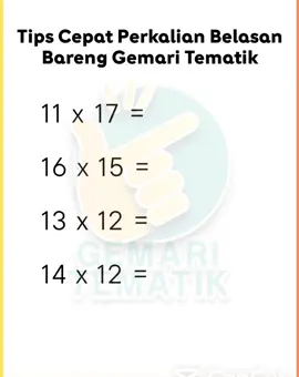 Tips perkalian simple nih 😁 #tipsmatematika #matematikaasyik #matematikasimple #matematikamudah #matematika #matematikasd 