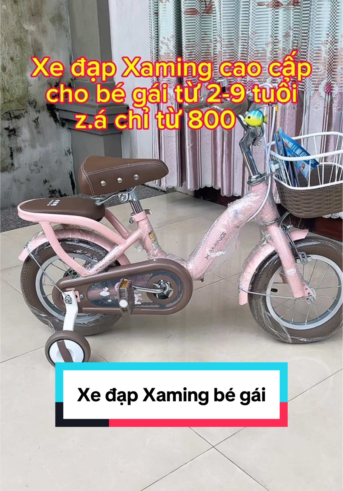 Xe đpaj 1 khung cao cấp nhà Xaming cho bé gái từ 2-9 tuổi. #xedap#xedapchobe#xadapxaming#nhungkoi97#ttlk#xuhuong