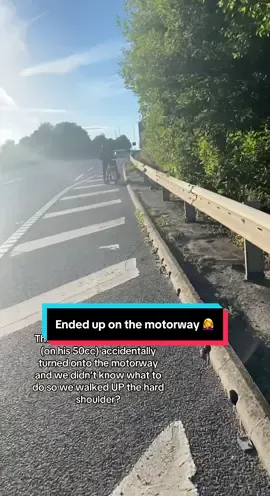 I was scared 😐 #fyp #motorway #moped #accidentally 