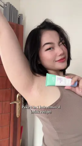 Jangan lupa di jaga yaa 😙👆🏻 #hairremoval #milkrecipe #fakesituation