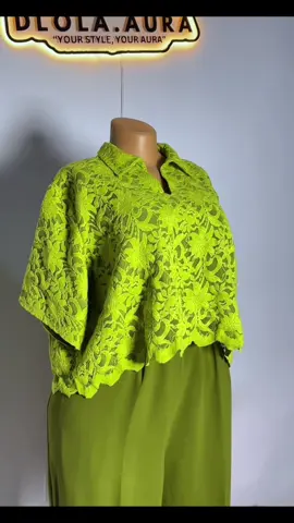 Our best-selling two-piece set in olive green💃 #creatorsearchinsights #outfittransition #OOTD #fashiontiktok #transition #fashiondesigner #trendingvideo #twopieceset #twopiece #fyp #dlolaaura 