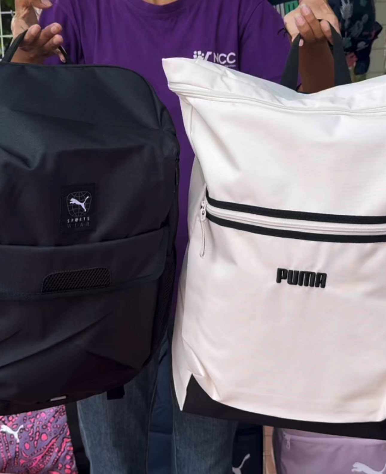 Backpacks, Gymbags လေးတွေလဲအသစ်လေးတွေရောက်ထားတယ်ရှင့်🥰🤩 #nccbrandedcollection #puma #instocknow✅❤️😘 #backpack 