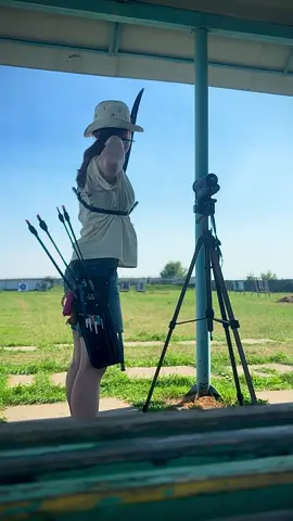 Summer practice vibe #archery #fyp #sport #archerygirl #worldarchery 
