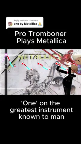 Replying to @Grey One guitar Solo on Trombone #trombone #trombonechamp #gaming #metallica #metalhead #onemetallica