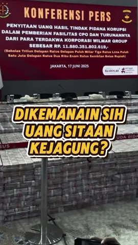 Pertanyaan sejuta umat. Uang yang disita Kejagung disimpen di mana? Emang iya langsung masuk ke kas negara? Jadi tergantung proses hukumnya ya, Guys. Kalau udah inkrah, udah putusan Pengadilan berkekuatan hukum tetap, masuk ke kas negara sebagai Penerimaan Negara Bukan Pajak (PNBP). Kalu proses hukumnya masih berlangsung atau belum inkrah, maka uang sitaan otomatis masuk ke rekening penitipan di berbagai bank persepsi, yaitu bank ditunjuk Kementerian Kuangan untuk untuk menerima setoran penerimaan negara yang bukan dalam rangka impor dan ekspor, yang meliputi penerimaan pajak, cukai dalam negeri, dan penerimaan negara bukan pajak.   #Kejagung #Kejaksaan #Wilmar #Jaksapedia