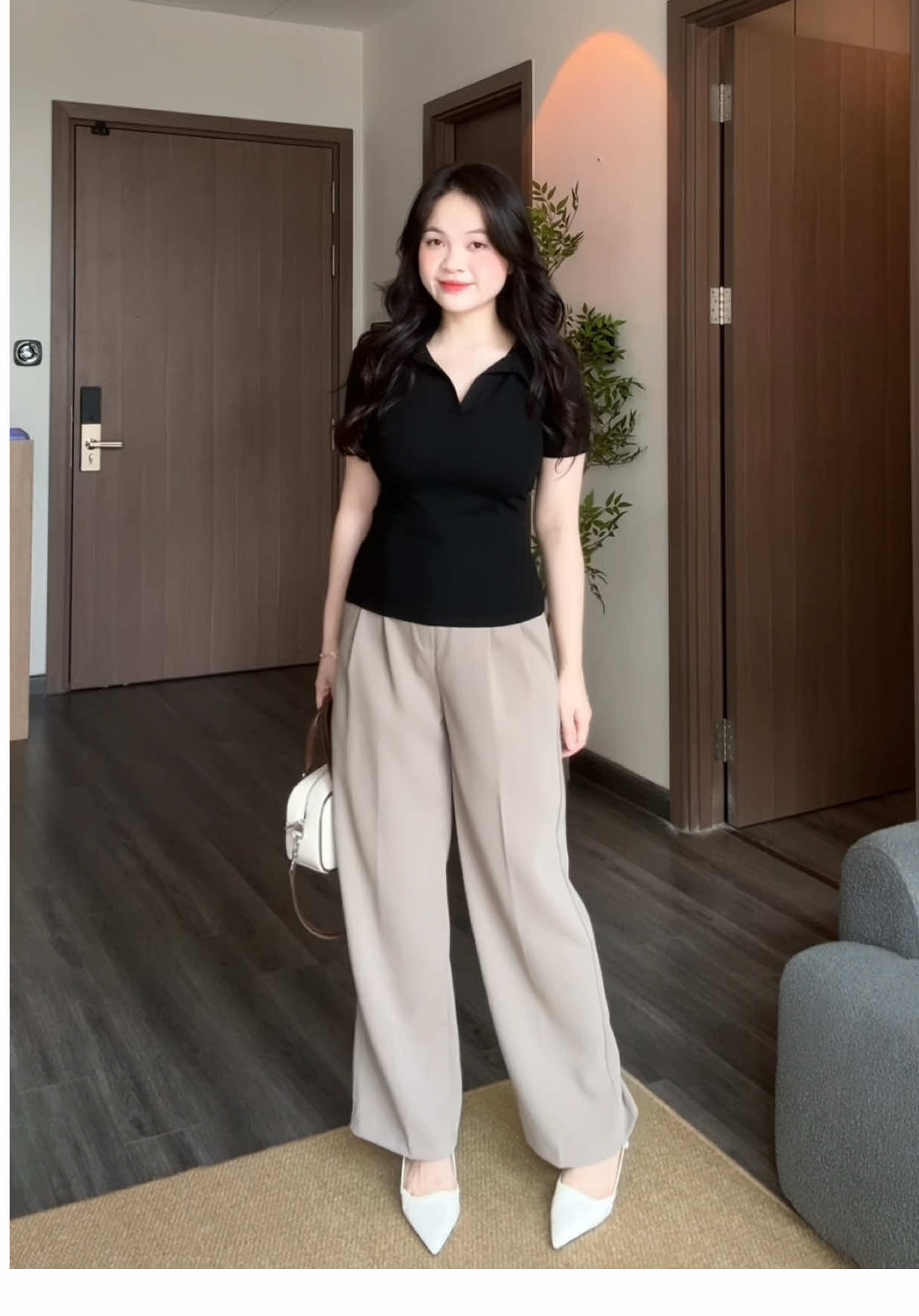 Quần vải mặc mùa hè cứ phải gọi là chân ái các bác ơi ✨#huongtranreview 