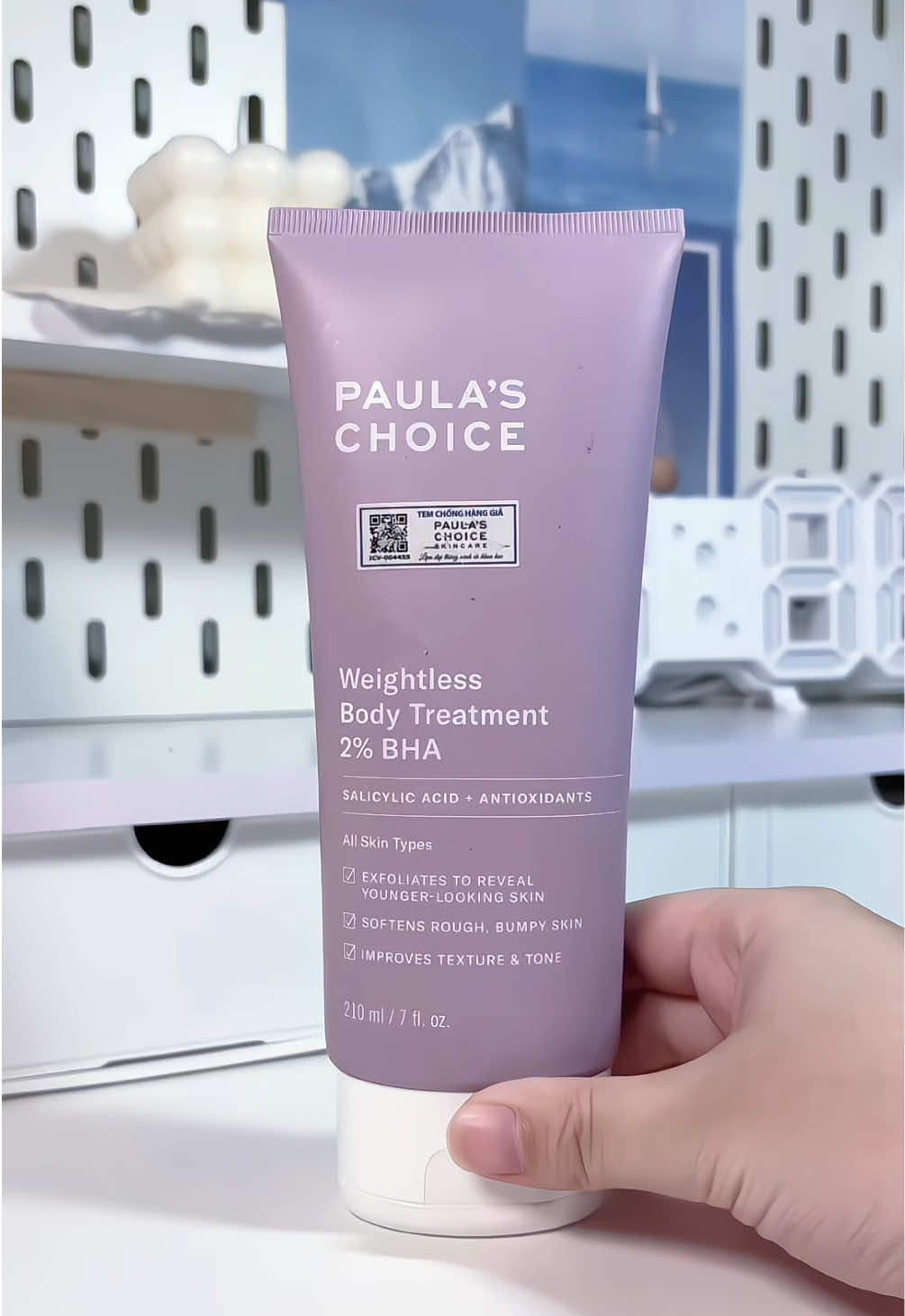 Da mặt skincare thì body cũng phải có routine riêng Mụn lưng, viêm nang lông, lỗ chân lông to? Có 2% BHA Paula’s Choice lo 🍃 #paulaschoice #duongdabody #BHA #beauty #foryou #viral 