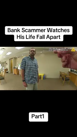 Bank Scammer Watches His Life Fall Apart. Part1  #cops #policeofficer #audit #lawsuit #badcops #truecrime #truecrime #viral 