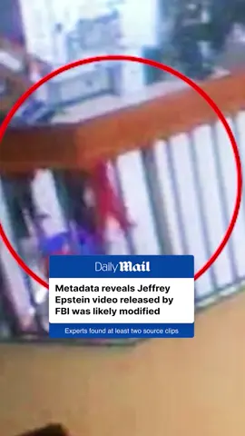 Surveillance footage released last week to back up the DOJ's claim that disgraced financier and convicted sex offender Jeffrey Epstein killed himself in prison was likely edited, an in-depth report has found. The nearly 11-hour clip secured from a camera stationed outside Epstein’s cell was 'likely modified' using the professional video editing software Adobe Premiere Pro, according to the analysis from Wired. It was then presented as 'raw' footage on Monday, as conspiracy theories continue to linger when it comes to the cause of Epstein's death. Read the full details of the discovery at DailyMail.com #jeffreyepstein #FBI #cctv #footage #prison #edit #evidence 