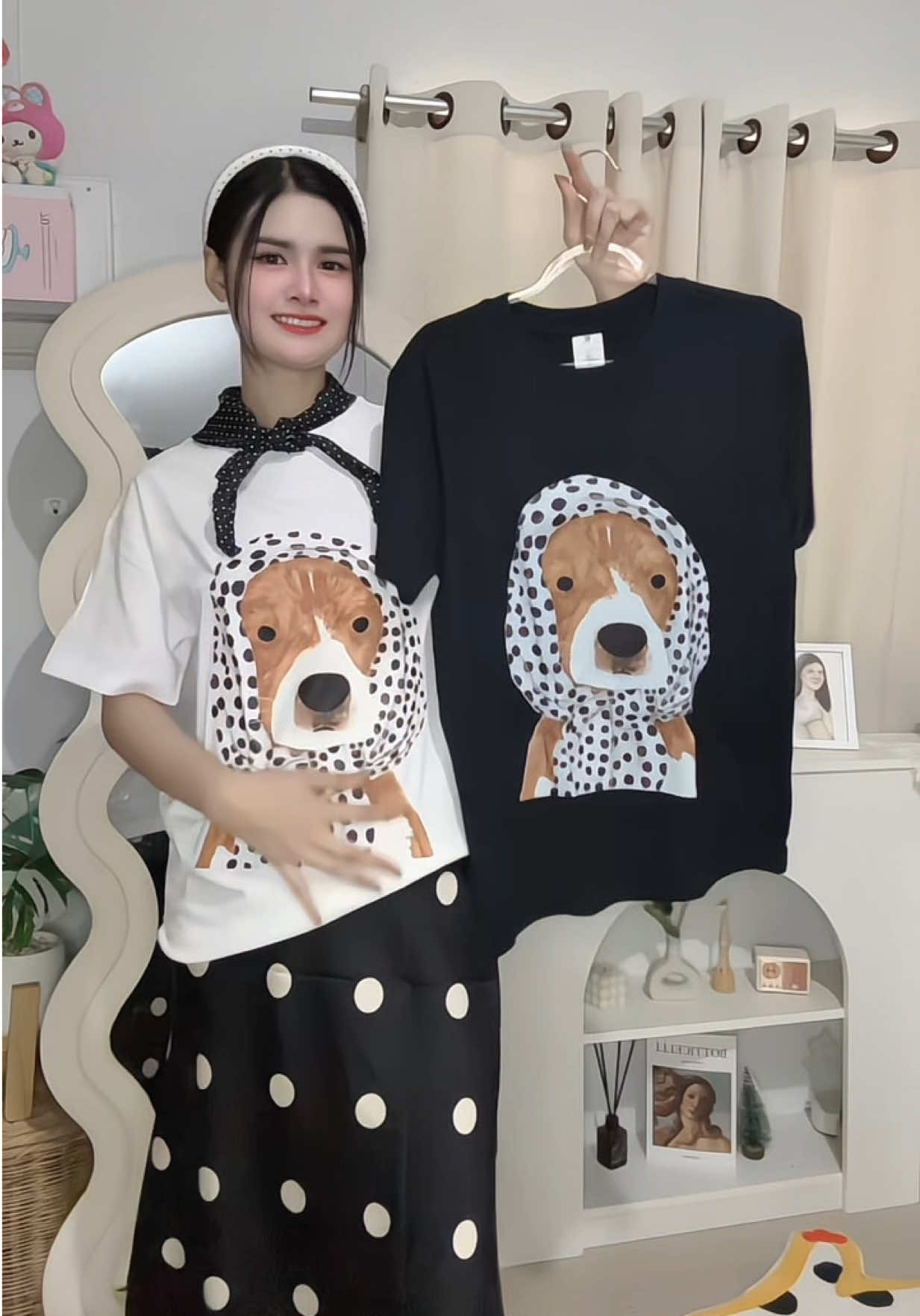 คิ้วววทึสุดๆ 🥰🖤🤍 #เสื้อยืด 