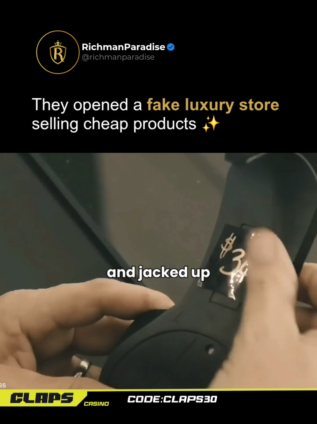 Do People Buy the Product or the Brand? 🧐   Payless conducted a genius experiment: they opened a fake luxury store 🏷️, filled it with their (normally cheap) shoes, added fancy decorations, sleek displays, and even rebranded the name to 