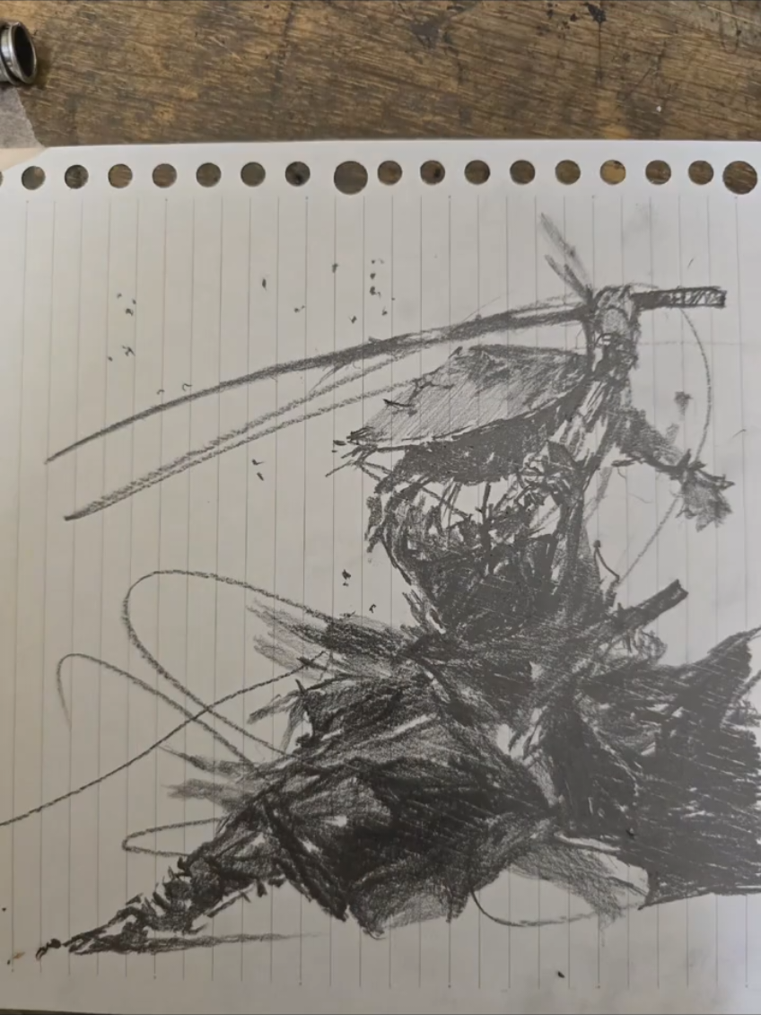 スケッチ 侍#dailydrawing #スケッチ 