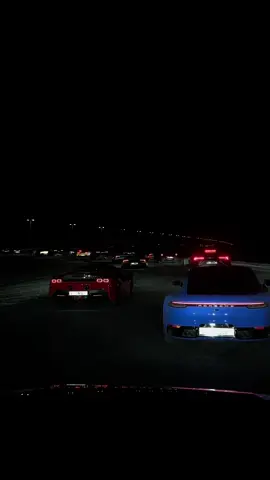 Stuck in supercar traffic 