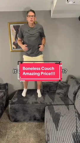 This amazing price will last hours if not minutes!! #bonelesscouch #couch #dealsforyoudays #tiktokshopcreatorpicks #creatoricons #superbranddaydfyd #oviosfurniture 