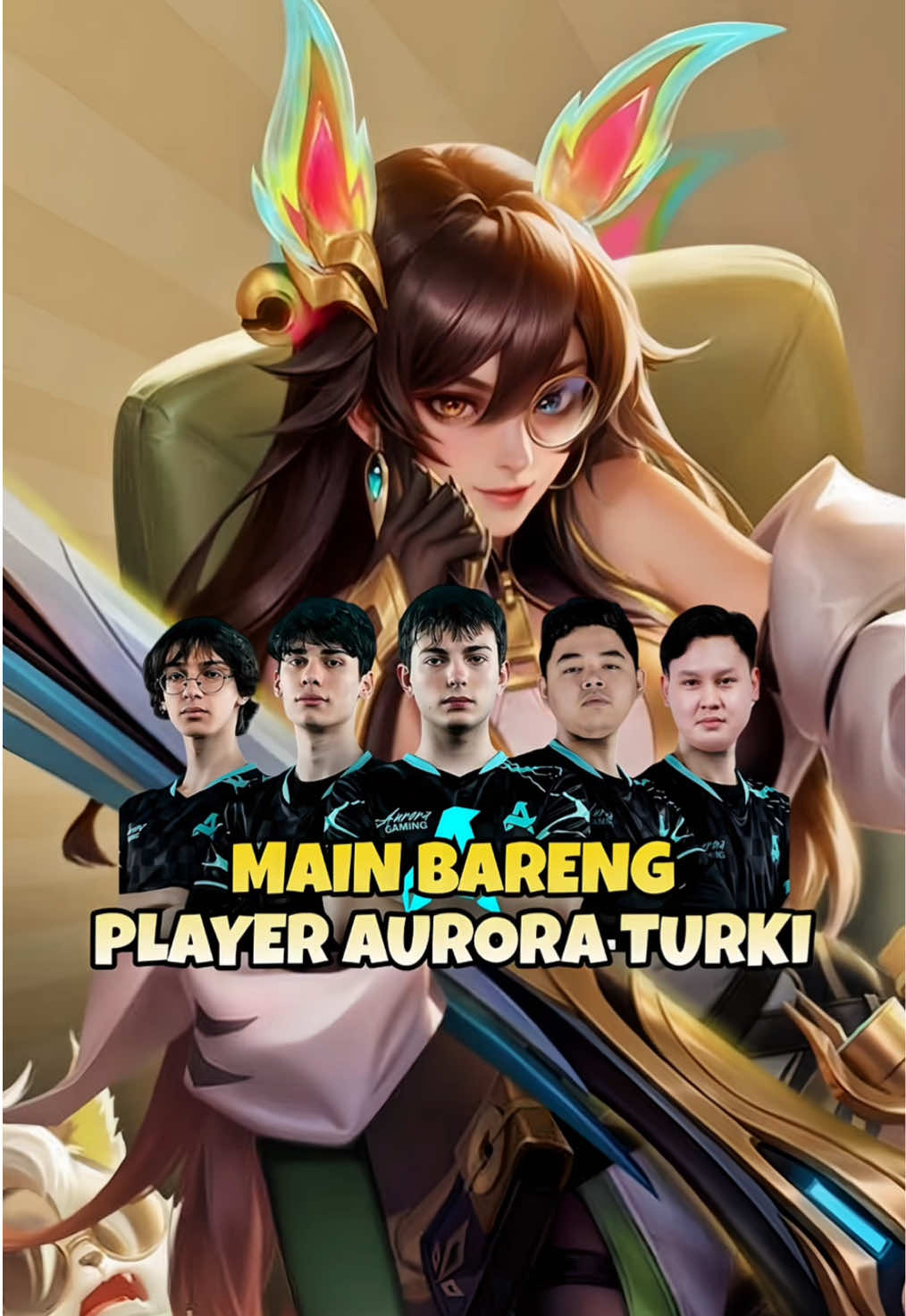 Keseruan R7 main bareng team Aurora dari Turki #MLBBMysticMeow #MLBBDinoPlanet #MLBBALLSTAR 