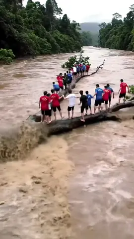 Moments When Residents Were Trapped on Fallen Trees During a Flash Flood! #disasterstrucks #flood #flashflood #floodwarning #fyp #viral #foryou #usa