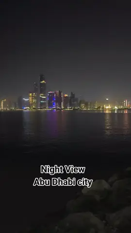 Night View Abu Dhabi city 🌆#tiktok #foryou #viralvideo #abudhabi #tiktokviral #foryourpage 