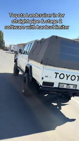 Toyota Landcruiser in for some magic 🔥 Downpipe, full exhaust straight pipe & stage 2 software 🔥 with Hardcut limiter 🔥🔥🔥 0647260124 📲📲📲 www.sportmaxdesignsa.co.za #landcruiser #toyota #lx79 #hardcut #straightpipe 