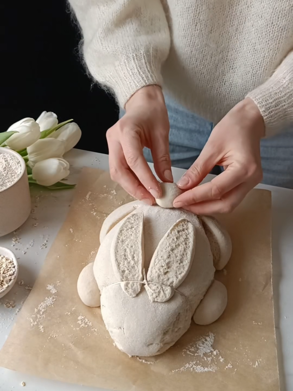 🐇🐇🐇 #glutenfree #sourdough #sourdoughscoring #breadart #sourdoughtok 