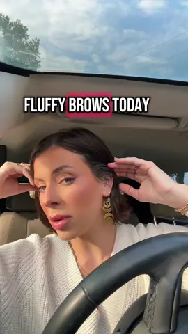 Fluffy brows as someone who learned to do brows in 2016. Be proud of me 
