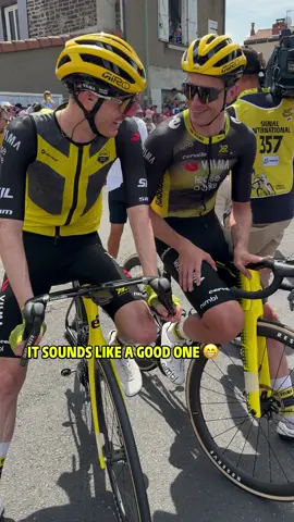 😆 Rider Humour - @Team Visma | Lease a Bike  #TourDeFrance #cycling #sportstiktok #joke 