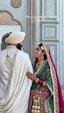 Congratulations to this beautiful couple ♥️ #anandkaraj #foryou #fyp #gurdwarawedding #weddingday #couple #sikhtiktok #sikh #london #choora #chooralover #kaleere #mua #hmua #desitiktok #desi #trending #paag #Love #poetry #bridalinspo #weddingbuzz #creatorinsights #smile #lavaan 
