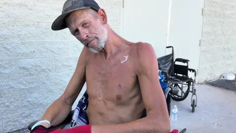Forgotten is 42, homeless, addicted but today receives a brand new wheelchair. Watch the full interview at Lost in Phoenix on YouTube. Follow me on Facebook Arturo Castro 
