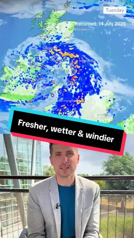 The heat’s easing...for now, with some wind and rain instead, but will it last for 40 days? Here are 5 things to know about the weather   1. It’s going to be pretty wet at times, wetter than it has been for quite a while in some parts. On Tuesday rain will push in from the west with parts of North Wales and northwest England likely to see the heaviest rain, 50-60mm is possible in parts. It’s also St Swithun’s Day, and - according to the folklore, whatever the weather is like, it will continue for the next 40 days and 40 nights. Worth bearing in mind though that there’s no statistical evidence to support this claim. 2. Whilst Wednesday will be drier for most, it’ll likely be wet in the far southwest, and more rain will push into western parts later this week. However, despite there being more rain than we’ve seen recently, some eastern areas still won’t have all that much, not enough to help with the hosepipe bans in some regions. 3. With the rain there will also be strong winds. It’s going to be unseasonably windy on Tuesday, gusts of 40 to 50 mph are possible, with the strongest winds for southwestern coasts. 4. The heatwave is now easing, most places will see high ranging from the high teens to perhaps mid-twenties through the middle of the week. We may see heat building in the southeast again towards the end of the week, although its not set to be as hot as it was recently. 5. The Open Golf tees off at Royal Portrush in Northern Ireland this week. Rain is expected on Thursday, then a few showers are likely before a potentially wet final day on Sunday.   Will the wetter and windier weather this week scupper any of your plans, or are you glad the heat has eased?