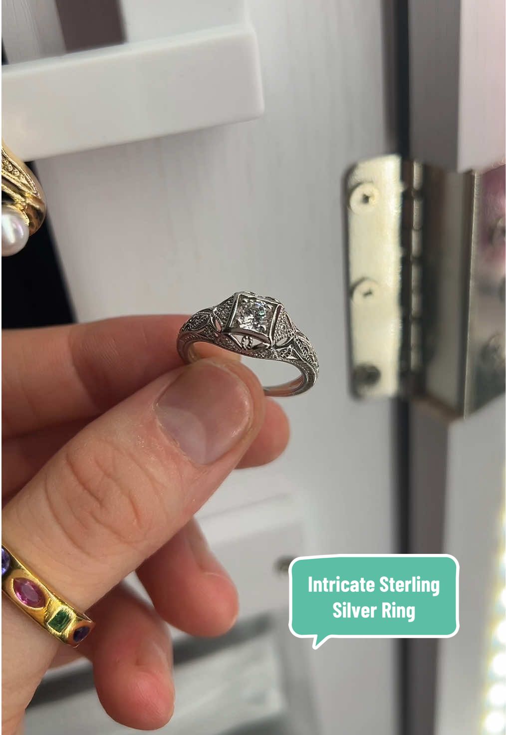WOW! It’s just stunning! I love this sterling silver ring! It’s like wearing art on your fingers! #sterlingsilver #metalmasters #ringstack #silverrings #jewelryoftheday #uniquejewelry @Metal Masters 