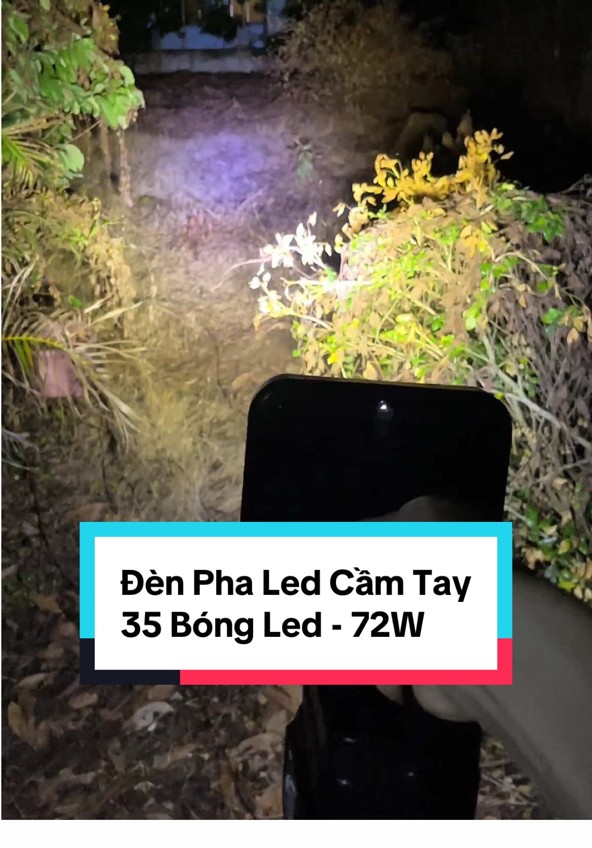 Đèn pha LED cầm tay 35 bóng 72W –  sáng mạnh, tiết kiệm pin, Pin sạc 10cell phổ thông #denphacamtay     #dungcudungpin   #thietbidiengiadung   #denpha #denpin #denpinsieusang 