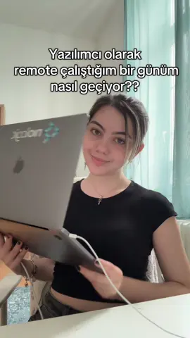 Developer olarak remote çalıştığım gün vlogu #kesfet #yazılım #womeninstem #fyp #studytok 