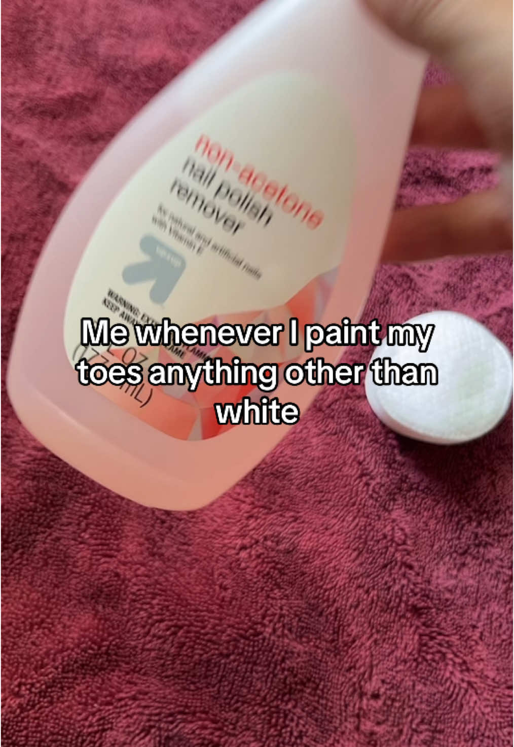 TW: toes🥲 #fyp #foryou #foryoupage #white #whitepolish #pink #whitenails #nailpolish 