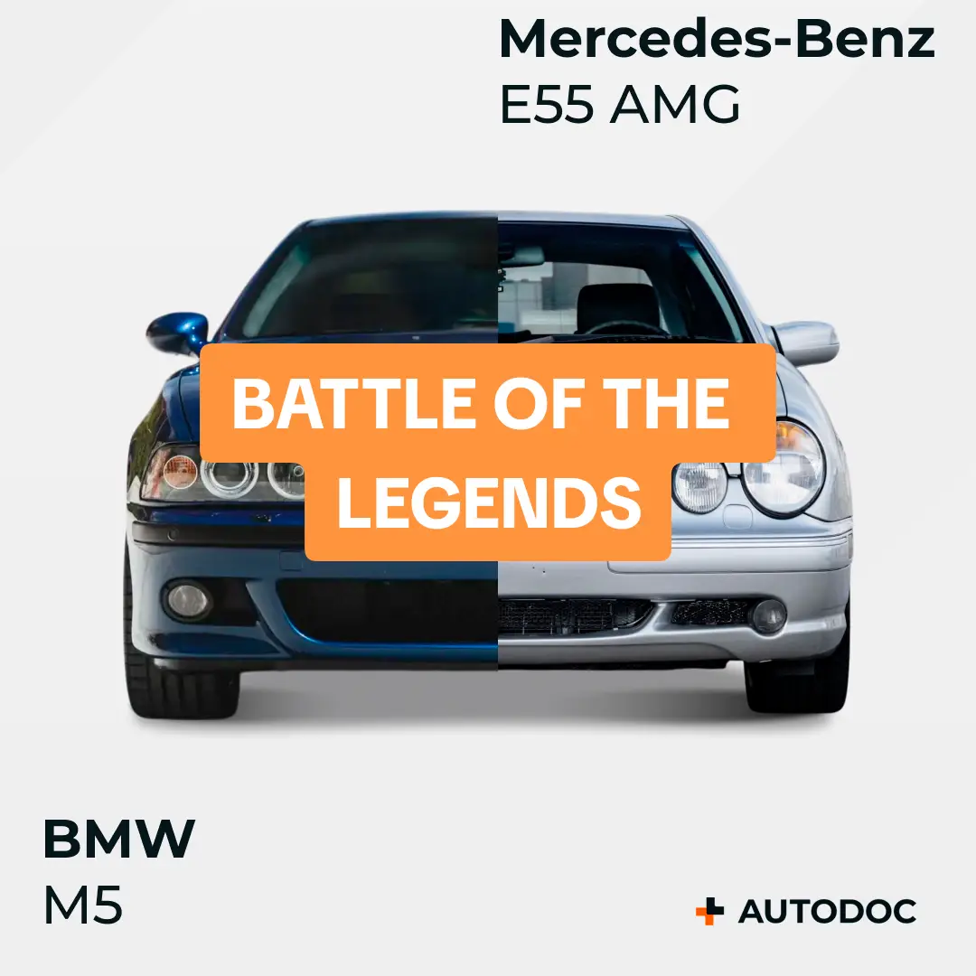 Two icons, one decision to make. 🔥 BMW M5 or Mercedes E55 AMG — which one’s your pick?
 Let us know below! 👇 
 #autodoc #carbattle #bmwvsmercedes #germanengineering #carcomparison #carlovers 
 #driveyourdream #cartalk #fastcars #eurocars #carenthusiast 