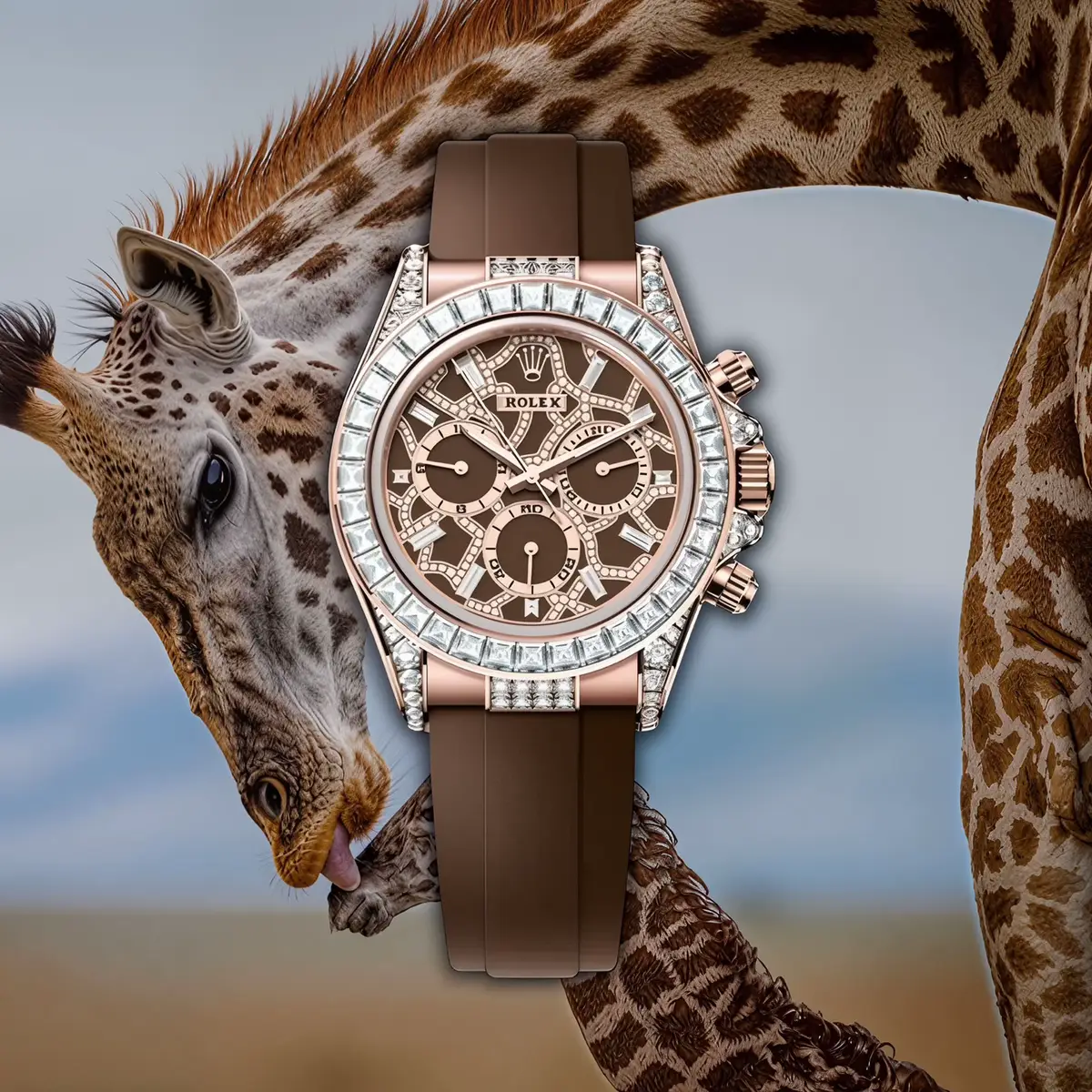 Explore the wild side of Rolex: the off-catalogue Daytona “Animals”. This year we actually got a new addition to the collection, the Giraffe 🦒.  These rare Daytonas are not part of Rolex’s public collection — they’re created in very small numbers for selected clients only. #rolex #klokker #watches #daytona #Summer