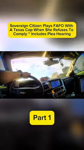 Sovereign Citizen Plays FAFO With A Texas Cop When She Refuses To Comply ~ Includes Plea Hearing #fyp #foryoupage #duet #capcut #foryou  #police #policeofficer #policeoftiktok #duet #edit #Love #meme #viral 
