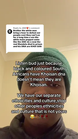 Replying to @JDM❤️‍🔥 Khoisan aren’t Coloured they are Black. 😂😂😂 Coloured are a mixed race groups of people. #southafrica #southafrican #fyp #khoisan #capetown 