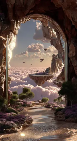 Somewhere in a parallel universe, islands don’t rest on maps. They float through the skies, carrying fairytale buildings, cloud-piercing waterfalls, and the dreams of those who still dare to imagine. Dans un univers parallèle, les îles ne dorment pas sur l’océan. Elles flottent dans le ciel, portant des maisons féeriques, des cascades suspendues et les rêves de ceux qui osent encore rêver. #creatorsearchinsights #drIAm #floatingislands #surrealworld #tiktokstudio #fairy #animation 