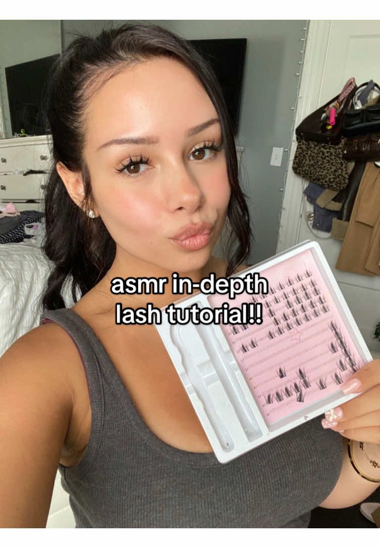 asmr lash tutorial is finally here🗣️ i hope this was helpful and if u have any questions whatsoever feel free to ask🙈💞 #asmr #asmrvideo #lashclusters #lashextensions #makeup #tutorial #amateurasmr #girl #fyppppppppppppppppppppppp #sleepy #lowqualityasmr #asmrwhispering 