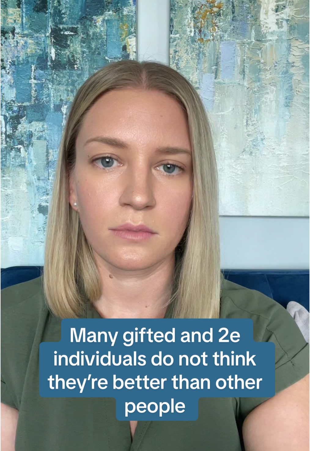 This touches upon one of the core reasons why giftedness is not only not valued, but often intentionally shot down— for many people, when they can understand something they take it as a personal threat or offense. It’s coded as righteousness, arrogance or superiority. And don’t get me wrong, sometimes individuals within this group are arrogant or act superior and I can speak to that in a separate video. But many times, they’re simply putting feelers out there to connect to see: do you think the way I do? And when someone cannot comprehend what’s being stated, it gets coded as the other person being delusional, arrogant, or earlier in history “culty” or worse. —perhaps more awareness on how we as a society shut down ways of thinking that don’t make immediate sense to us is part of the solution. A lot of folks want more critical thinking… how we can all be more open to new ideas?  #therapytiktok #therapistsontiktok #2e #gifted #giftedness #twiceexceptional #intelligence #neurodivergent #criticalthinking #criticalthinkingskills 