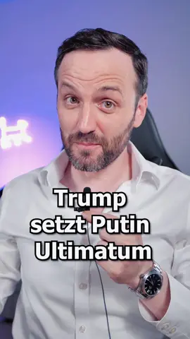 Trump setzt Putin ein Ultimatum von 50 Tagen. #1minutejura #nachrichten #lernenmittiktok 