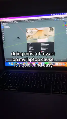 my laptop hates to see me coming with a new idea #blender3d #3dartist #artistsoftiktok #macbook 