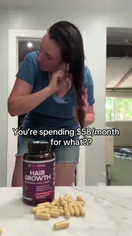 Ditch the $58 monthly stack. Rainbow Nutrients combines it all in one. #HairSkinNails #SmartShopping #SupplementStack #HairCareTips