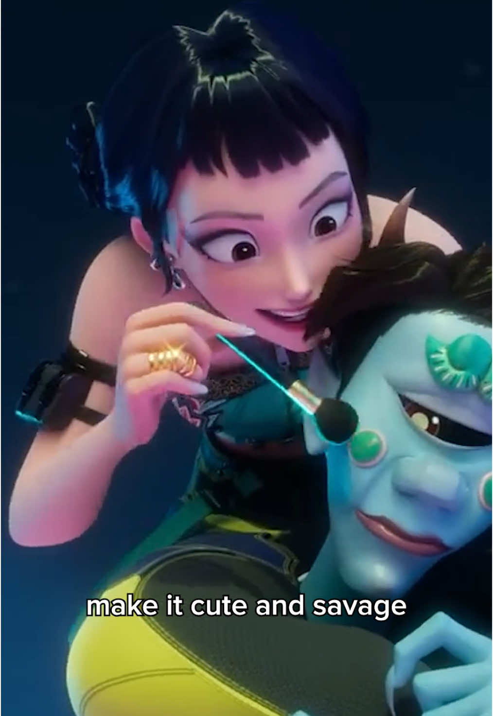 who's the baddest? obviously HUNTR/X 💁‍♀️ #Sony #KPopDemonHunters #SonyPicturesAnimation 