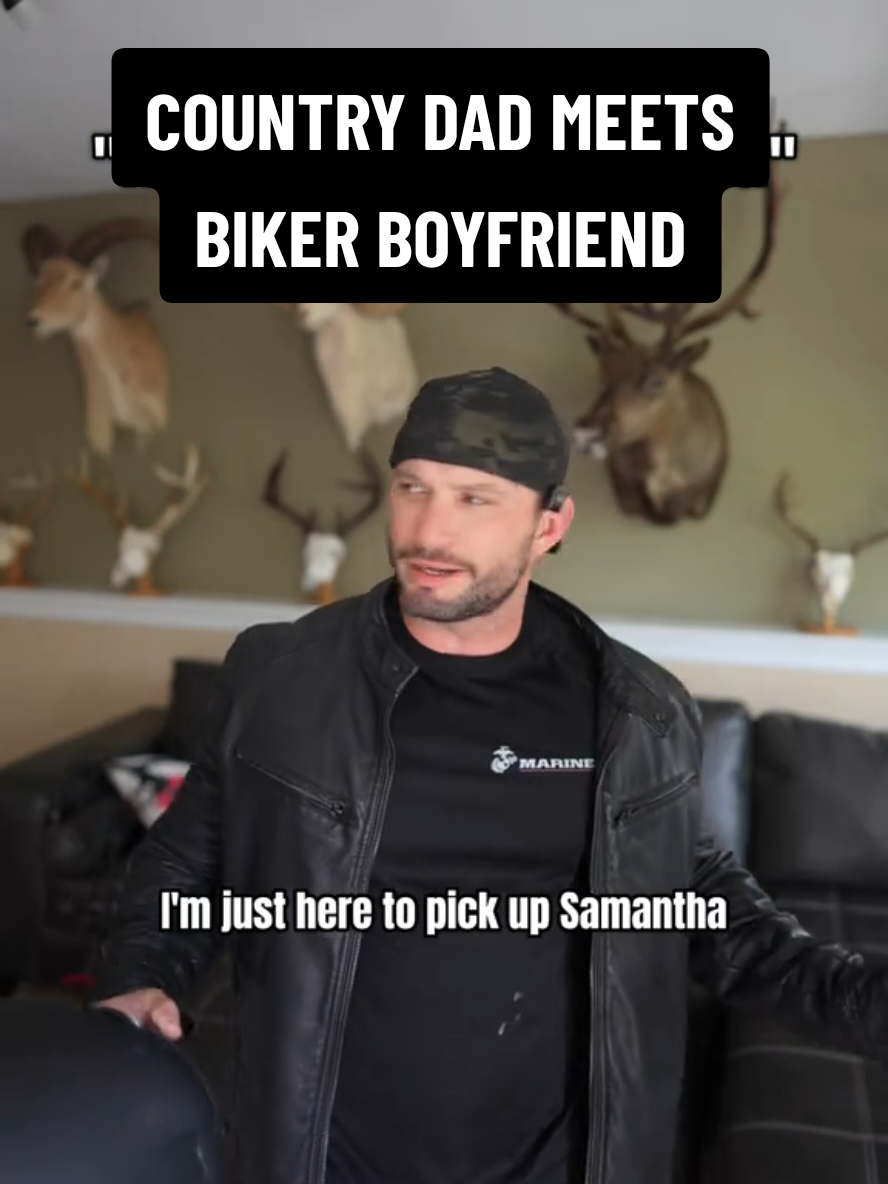 When country dads have daughters that like bikers