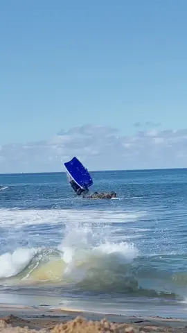 Lil ramp #hawaii #maui #bodybaord #backflip #fyp 