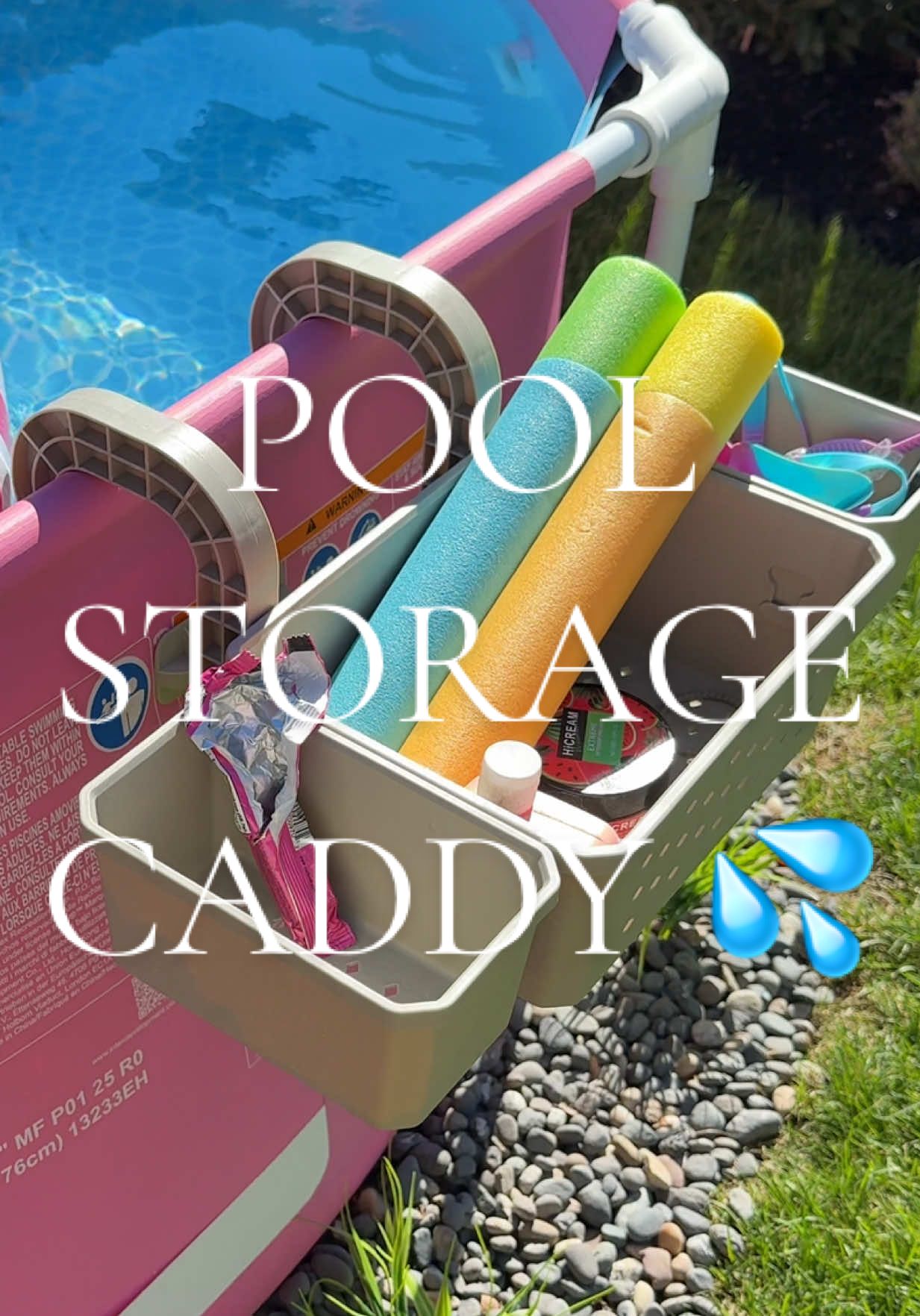 I love this little thing! I usually have my tumbler in there, toys, the kid’s goggles, some snacks 😋 sun protection & tanning oil! Good find 👏 #poolaccessories #poolstorage #poolcaddy #poolstoragebasket #poolhack #pool #pinkpool #tiktokshopfinds 