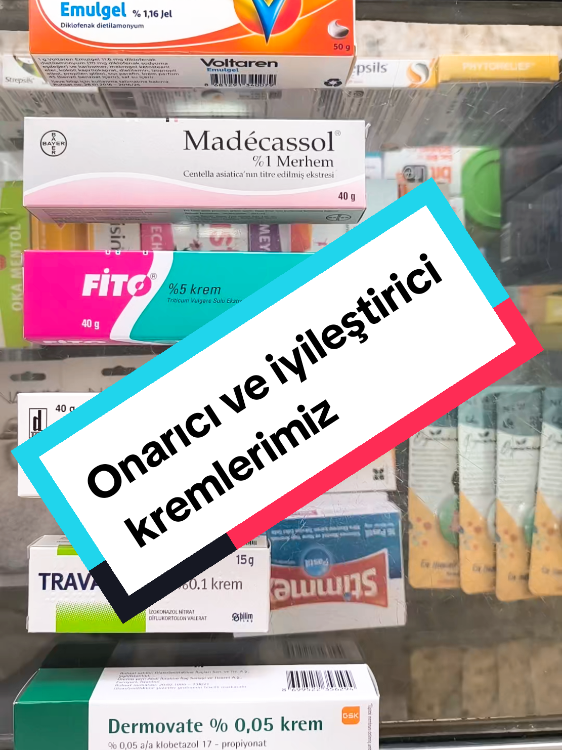 Onarıcı bakım kremleri 🔥🔥🔥🙏 #ilaç #doktor #tıp #sağlık #eczacı 