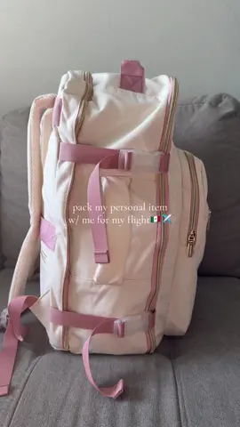 TSA-approved & it fits everything I need–this backpack is perfect for traveling🙌🏼✨ #packwithme #travelessentials #travelmusthaves #travelbag #airportbag #tsaapproved #carryonessentials #airportessentials #personalitembag #cleangirlaesthetic #girlythings #cutefinds #pinkaesthetic #fyp