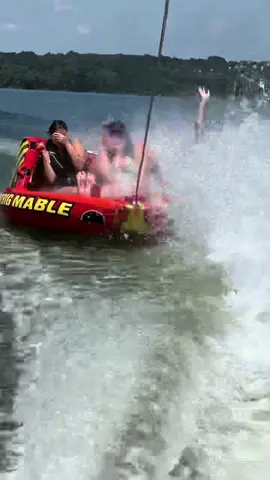 Well, this took a turn…@Michelle Udell @Kelsey H. #jet2holiday #tubing #boat #lake